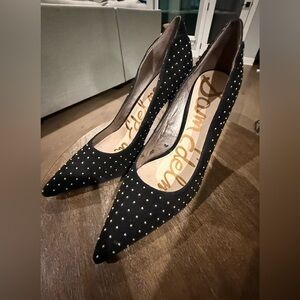 Sam Edelman Black Studded Heels